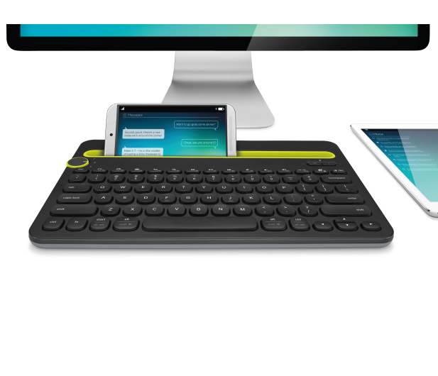 Logitech K480 czarno-żółta - 292544 - zdjęcie 2